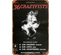 36 Crazyfists - Rest Inside The Flames, Tour 2006 - Konzertplakat Plaque Poster Metal Tin Sign 8" x 12" Vintage Retro Wall Decor