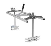 36'' Cutting Chainsaw Guide Bar Saw Mill Portable Chain Sawmill Attachment with Gloves & Tool Bag, Applicable Chain Saw Bar Length 14-36inch, Silver