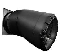 36" Exhaust Fan Sock with Adjustable Drawstring, Heavy Duty Waterproof Poultry House Ventilation Cover, Winter Insulation Windproof Shutter Cover for Barn, Greenhouse, Livestock Shed (1 Pack)