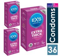EXS Extra Thick Strong Latex Condoms 12 Pack