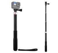 36" Extendable Selfie Stick for GoPro Hero 13/12/11/10/9/8/7/6/5 Adjustable Length 30cm to 93cm Non-Slip Silicone Handle Compatible with DJI Osmo Action Insta360 for Vlogging Travel Action Sports