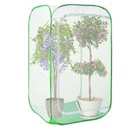 36" Garden Mesh Plant Enclosure Cover, Pop-up Garden Mesh Plant Cover for Pests, Bird and Pest Protection Guard for Fruit, Vegetables, Flowers and Herbs(1Pcs 24x24x36in Having Bottom)
