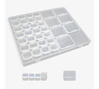36 Grids Bead Storage Box, Diamond Art and Jewelry Organiser, Compartment Plastic Box for Beads, Art DIY, Crafts, Diamond Painting, Large and Small Grids