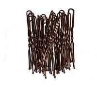36 Hair Pins Bobby Pins Kirby Grips Bun Pins Waved Hair Pins Size 50 mm (Brown) for Women Girls by Glitz4Girlz