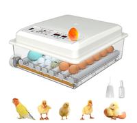 36 Hen Egg Incubators for Hatching Eggs, Incubator for Eggs with Automatic Turning Humidity Display and Automatic Temperature Control, Dual Power Supply Design Incubator for Chicken Duck Goose