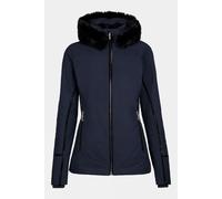 36 Henri Duvillard Womens Elise Faux Fur Ski Jacket Navy Size 8