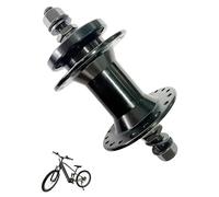 36 Hole Aluminum Bicycle Front Hub, 100mm QR, Disc Brake Ready - Lightweight MTB/Road/E-Bike Wheel Replacement Components