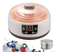 36 Hour Yogurt Maker, with temperature control and timer, 1.2L Stainless Steel Yogurt Machine with LCD Display for Home Use (without 5cups)
