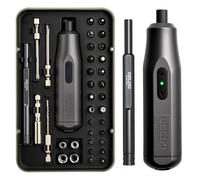 36 in 1 Electric Screwdriver Kit with Manual Screwdriver, 4V Rechargeable Screwdriver Set with Socket, Extension Rod, 2N.m Torque and LED Light, Suitable for Furniture and DIY