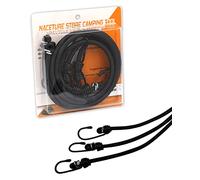 36 Inch Bungee Cord with Hooks Camping Accessories - 3 PCS Heavy Duty Elastic Cord Durable Rubber Canopy Ties Perfect for Camping, Luggage, Tents, Wire Hooks