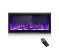 36 Inch Electric Fireplace Log Flame w/ Remote Control 750W/1500W