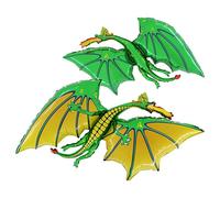 36 Inch Green Dragon Shaped Foil Balloon - Air or Helium