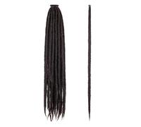 36 Inch Handmade Dreadlocks, Long Synthetic Handmade Weave Wigs 0.6 cm Width Easy Installation and Removal(4#)