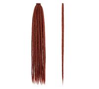36 Inch Handmade Dreadlocks, Long Synthetic Handmade Weave Wigs 0.6 cm Width Wear and Go(Ginger Orange)