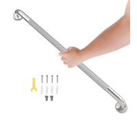 36 Inch Shower Grab Bar, Bathroom Grab Bar Handle with Anti-Slip Knurled Grip, Stainless Steel Bath Balance Bar, 1.25" Diameter Bath Safety Bar Support for Seniors Elderly Pregnant, Polishes Chrome