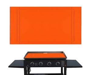 36 Inches Griddle Mat, Compatible with Blackstone Griddle Accessories Food Grade Silicone Heavy Duty Grill Cover, for All Season, Cooking Deck Protector from Rodents Insects Debris and Rust (Orange)