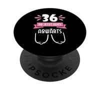 36 It’s All Downhill From Here Funny Birthday Shirt PopSockets Adhesive PopGrip