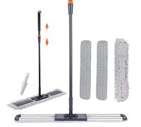 36" Large Wrestling mat mop Commercial Dust Mops for Floor Cleaning Push mop with Adjustable Handle for Company Hotel Household Cleaning Supplies