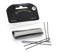 36 Long Waved Bobby Pins Hair Grips Black 6.5cm