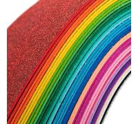 36 Pack Glitter Foam Sheets Craft 8 x 12 inch, 36 Colors Sparkles Foam Paper for Art Crafts Projects, Classrooms Scrapbook Gift DIY Cutters Card Party Decoration