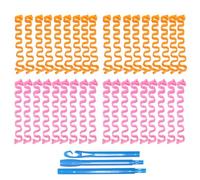 36 Pack Hair Rollers Magic Hair Curlers No Heat Spiral Curls, Wave Styling Hair Rollers Kit with Styling Hooks for Women Girl All Hair Lengths