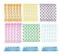 36 Pack Hair Rollers Magic Hair Curlers No Heat Spiral Curls, Wave Styling Hair Rollers Kit with Styling Hooks for Women Girl All Hair Lengths