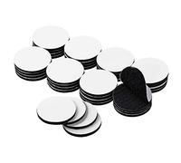 36 Pack Heavy Duty Hook and Loop Coin Dots, BRAVESHINE Strong Sticky Back Coins, Self Adhesive Dots Tapes, Super Sticky Round Sticky Pads for Carpets,Mats,Photo,Craft,DIY Projects (Round 38mm, Black)