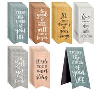 36-Pack Inspirational Magnetic Bookmarks for Women with Motivational Quotes, Bulk Magnet Page Clips for Students, Teachers, Office, Reading, 6 Designs (6.4x2.5 cm)
