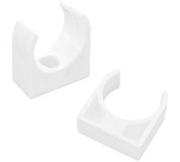 36-Pack Plastic Pipe Clamps - White Single Pipe Clips (25mm)