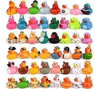 36 Pack Rubber Ducks in Bulk,Assorted 2 Inch Cute Rubber Duck Toy in 36 Varieties for Kids Pool Activity,Mini Floater Duck for Baby Shower,Baby Bath Accessories