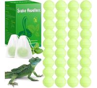 36 Pack Snake Repellent for Yard, Powerful Outdoor & Indoor Lizard be Gone for Garden Lawn, Natural Lizard Repellent for Outdoor Camping Fishing, Effective Repels Snakes Lizard Pets Safe Balls Green