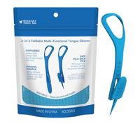 36 Pack Tongue Cleaner Scrapers - Non Slip Ergonomic Handle, Portable Mouth Care Brush, Daily Hygiene Scrubber, Breath Tool, Individually Wrapped Set | for Adults