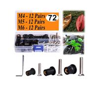 36 Pairs M4/M5/M6 Neoprene Well Nuts with Stainless Steel Screw Rubber Well Nuts Kayak Brass Copper Bolts Well Nut Kit