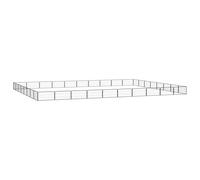 vidaXL 36-Panel Dog Playpen Black 100x50 cm Powder-coated Steel