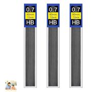 36 Pcs 0.7mm HB Super Polymer Leads, Lead Refills for Mechanical Pencil, Hi Polymer Break-Resistant Ideal for Writing and Drafting, Includes 3 Tubes with Practical Refill Tools and Secure Storage Caps