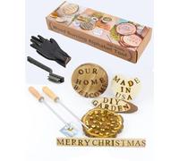 36 Pcs 1.6cm Branding Irons, Letter A-Z & Number 0-9, Small Wood Branding Iron Personalized for Wood Hats Leather Branding & Steak Bread Marking (1.6cm)