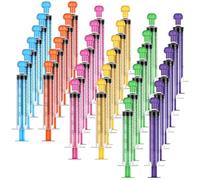 36 Pcs 10ml Plastic Syringe for Liquid with Cap Pet Syringe Feeder Colorful Measuring Syringes Tools Individually Sealed Disposable Syringes without Needle for Feeding Small Animals Liquid Dispensing