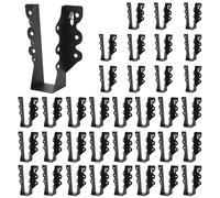 36 Pcs 2x6 Joist Hanger,Q235B Steel Black Powder Coated Face Mount Joist Hangers,Hurricane Ties for Rafters,Tie Brackets for Floor Deck and Ceiling Joists