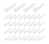36 Pcs Adjustable Pinch Pleat Curtain Hooks, 85mm Plastic Lifting Drapery Clips, Curtains Rail Tape Hooks for Door, Shower, and Blackout Curtains