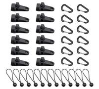 36 Pcs Black Heavy Duty Tarp Clips Set, Camping Tent / Awning Clamps Tie Down
