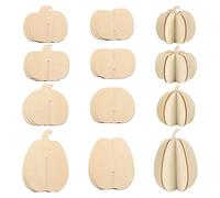 36 Pcs Blank Wooden Pumpkins Cutouts Pumpkin Shaped Craft Wood Sign Wooden Pumpkin Shapes Table Decor DIY Wood Pumpkins Ornaments Fall Wood Painting Crafts