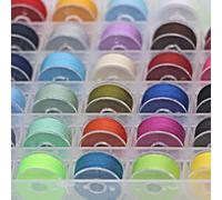 36 Pcs Bobbins for Sewing Machine, Sewing Machine Accessories, Sewing Machine Thread, Pre-Wound Bobbins, Bobbin Case for Brother/Janome/Kenmore/Babylock/Elna/Singer Sewing Machine(Assorted Colors)