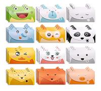 36 PCS Cartoon Animal Thank You Cards Multipack for All Occasions,Birthday Invitations Note Greeting Cards Set For Kids Thank You Animal Baby Shower Congratulations Party Business Festival