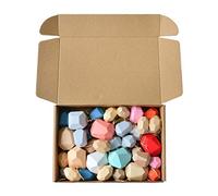36 Pcs Children Wooden Colored Stone Stacking Game Building Block Education Toy Stuffed Animal Pillow Plush Toys Doll Doll Cute Yellow Duck Soft Pillow Kids Birthday Gift Storage For Room That