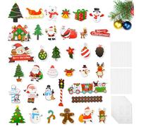 36 Pcs Christmas Cupcake Toppers Merry Christmas Cupcake Picks Includes Snowman Santa Christmas Tree Reindeer Gingerbread Xmas Theme Birthday Party Cake Decorations Supplies