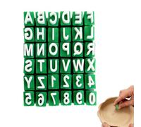 36 PCS Clay Letter Stamp Set, 3D Uppercase Alphabet Letters Stamps Clay Reusable Pottery Stamps with Base Lid for DIY Clays Crafting and Cookie Stamping