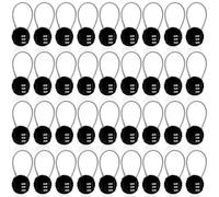 36 Pcs Combination Padlocks, Small Cabinet Padlock Bulk, Keyless Resettable Padlocks, 3 Digit Security Padlock with Steel Cable for School Gym Travel Hotel Fence Suitcase