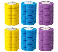 36 Pcs Disposable Toilet Brush Refills, Disposable Toilet Brush Heads for Home Bathroom Kitchen, Toilet Duck Fresh Brush Refills, Ocean Lemon Lavender Scent