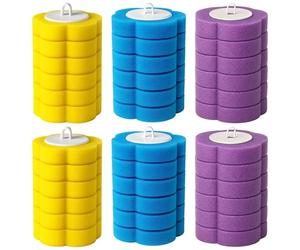 36 Pcs Disposable Toilet Brush Refills, Disposable Toilet Brush Heads for Home Bathroom Kitchen, Toilet Duck Fresh Brush Refills, Ocean Lemon Lavender Scent