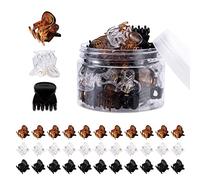 36 Pcs Durable Mini Hair Claw Clips, Great for Design Kids and Adult Hairstyles, Decroation Buns, Pining Bangs, Strong Grip, Multifunction Clamp Clips.(3 Colors)